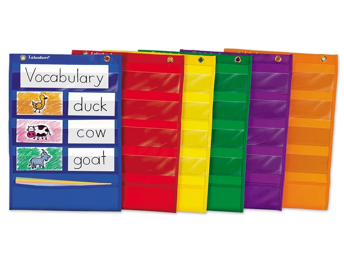 Learning Center Pocket Charts - Set of 6 - US 6993