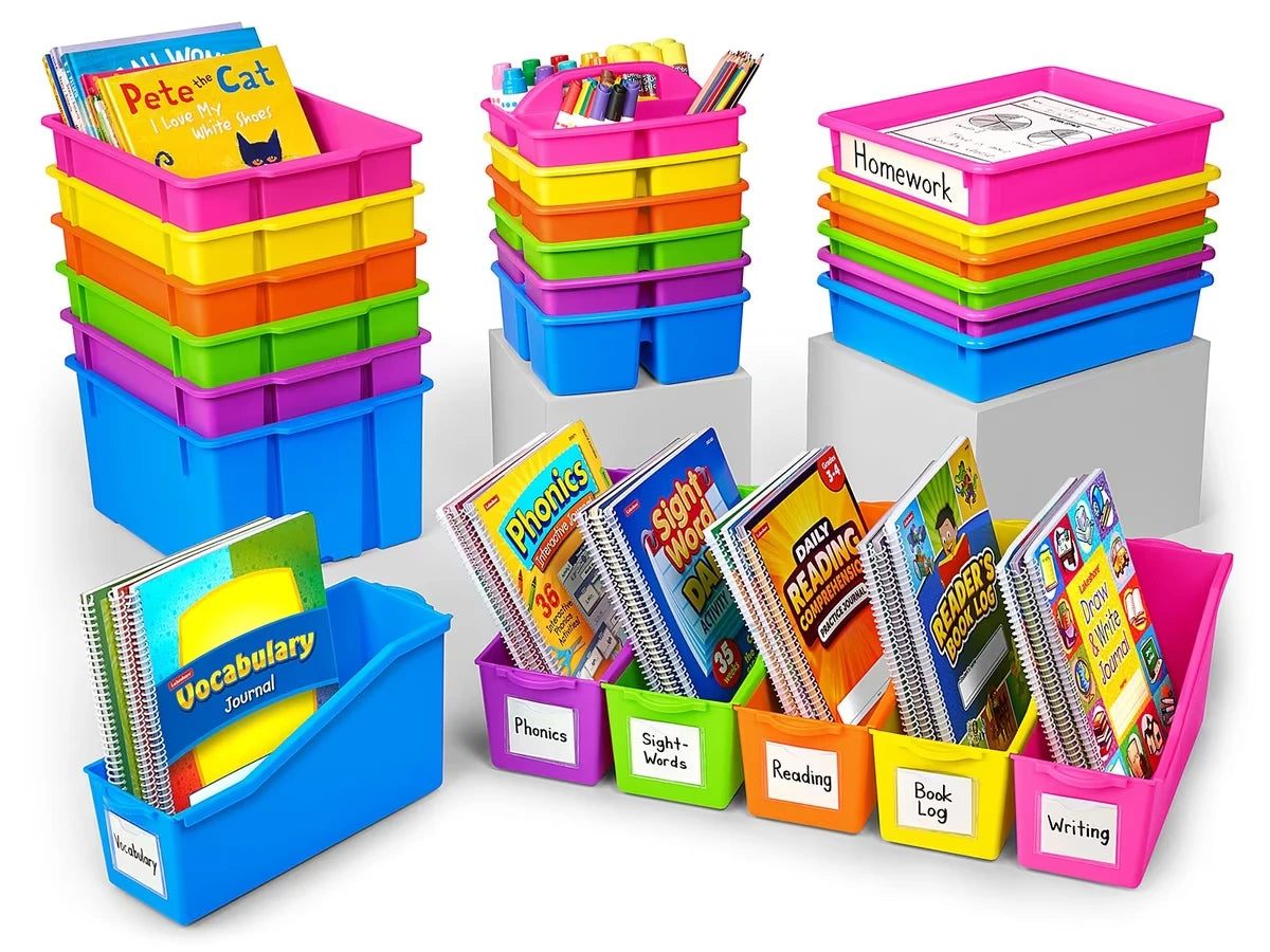 Neon Classroom Storage Bin Bundle - US 4247