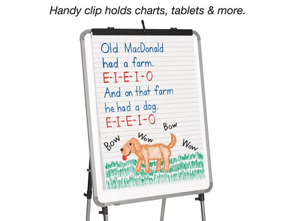 Magnetic Write & Wipe Adjustable Easel - US 9744