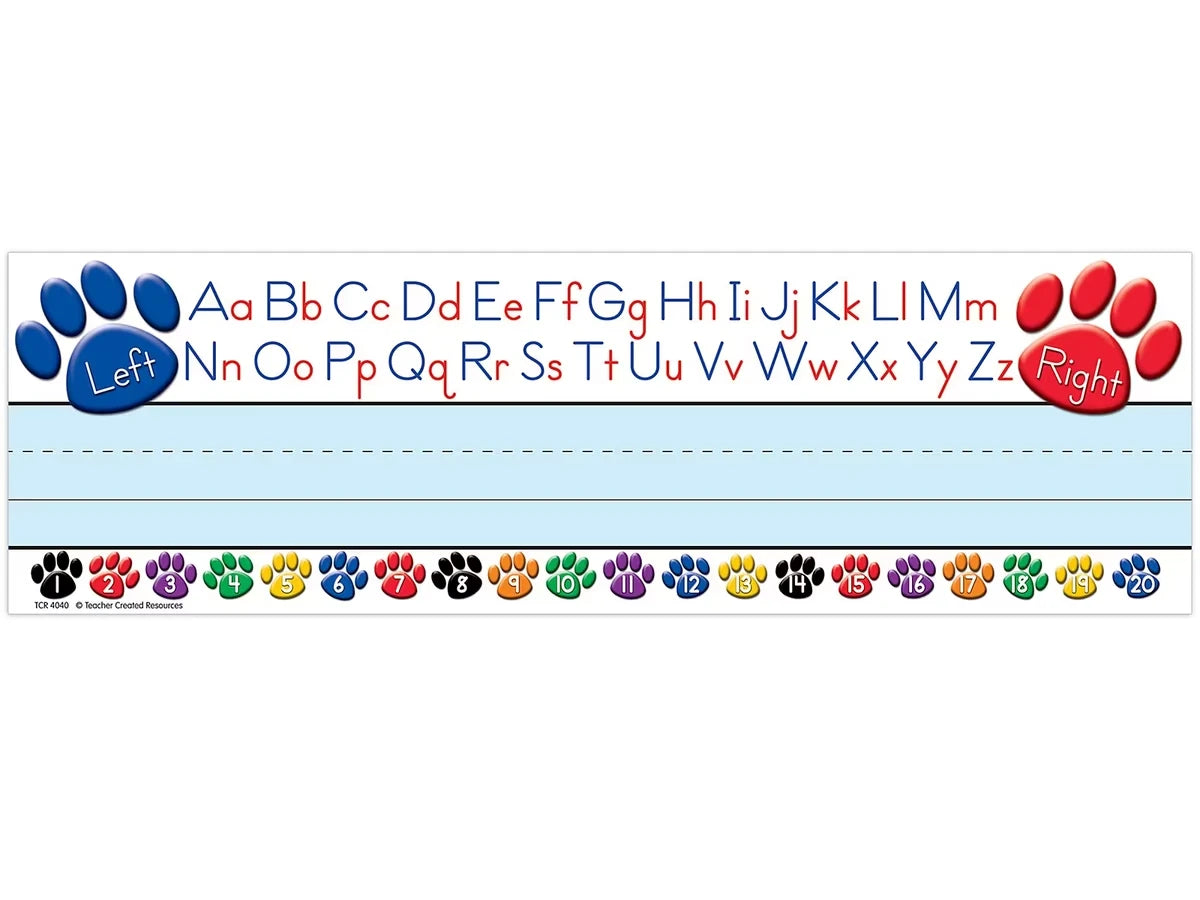 Paw Print Reference Nameplates - Pre K-K - US 9964