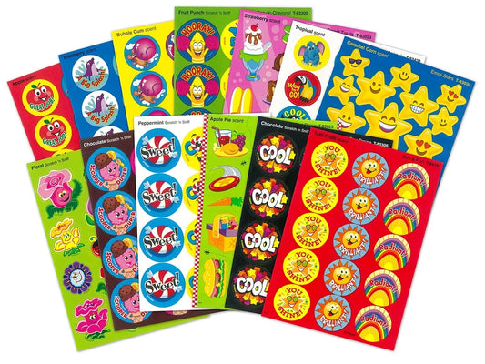 Sweet-Scented Motivational Stickers - Variety Pack - US 6832