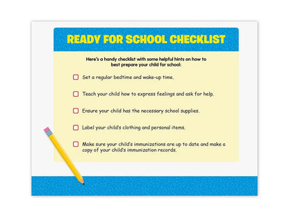 Ready for School Activity Calendar - US 4530