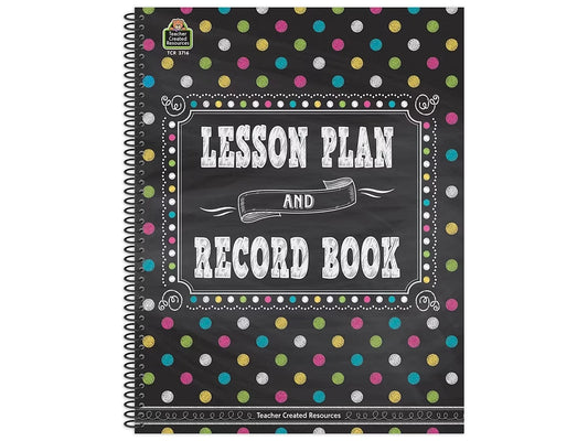 Chalkboard Brights Lesson Plan & Record Book - US 1002