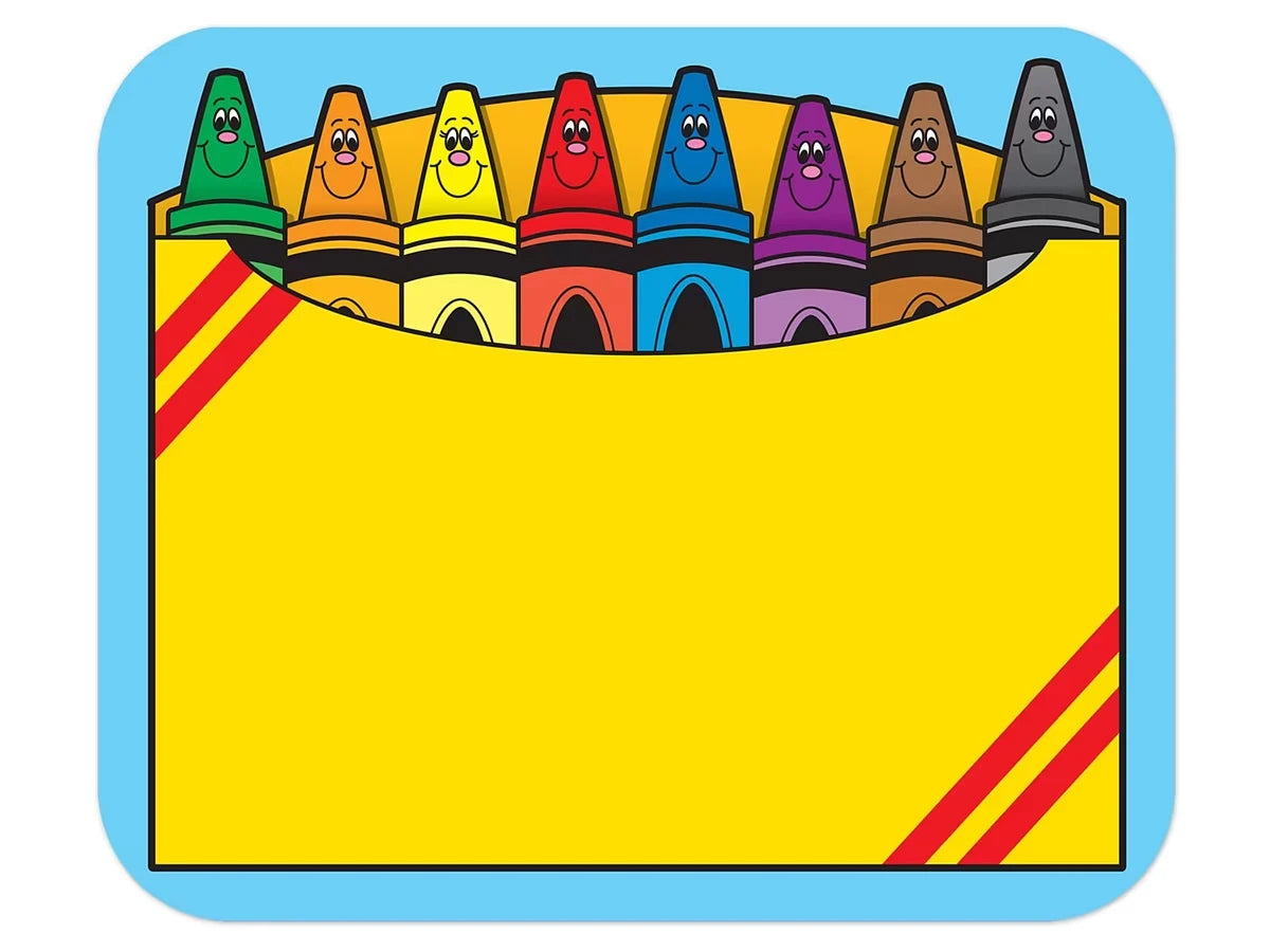 Crayon Box Name Tags - US 1103