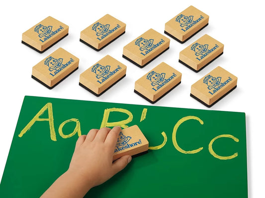 Chalk Lapboard Erasers - Set of 10 - US 4305