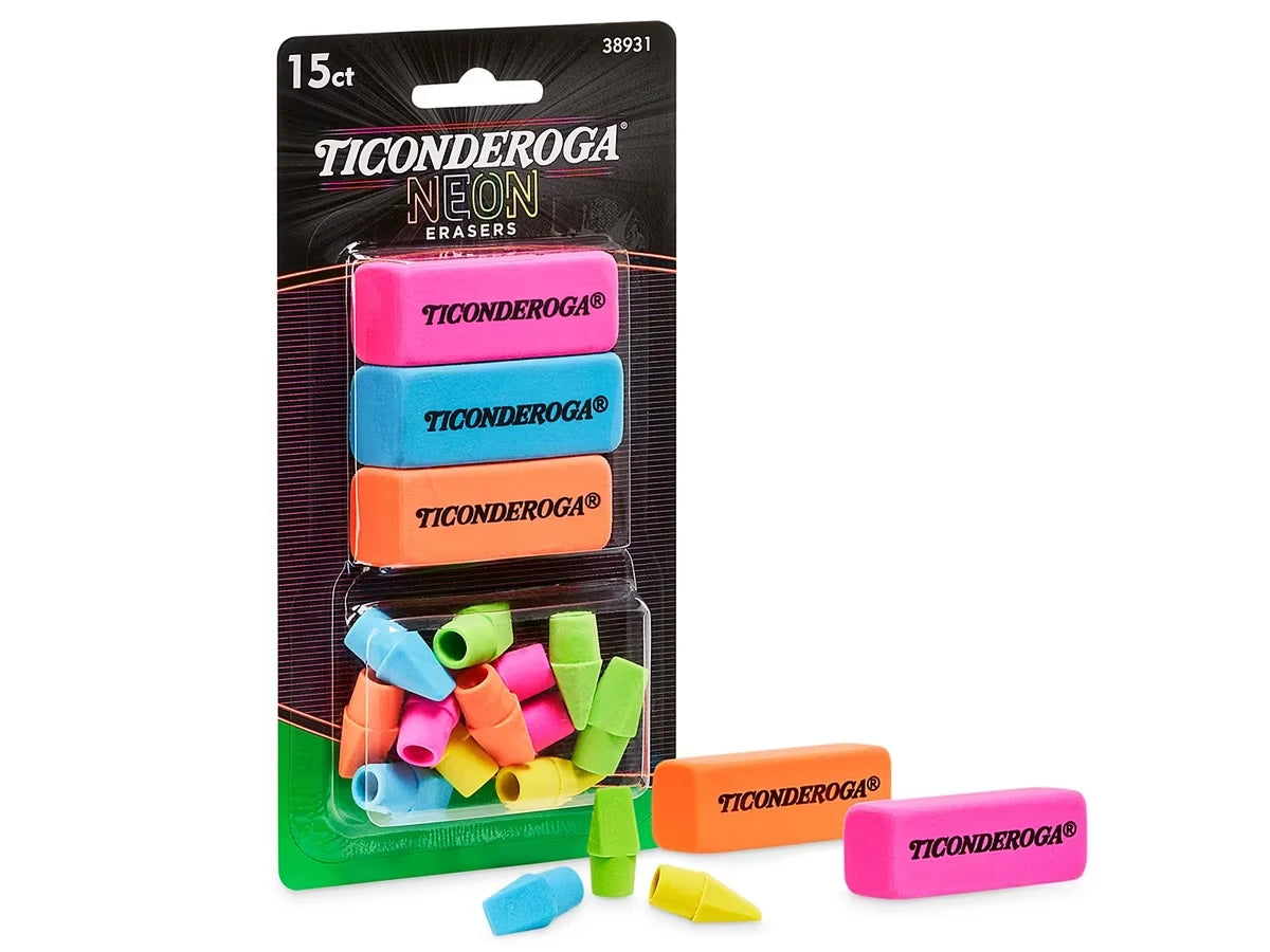 Ticonderoga® Neon Erasers - US 2092