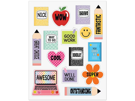 Cool for School Motivational Stickers - US 8797