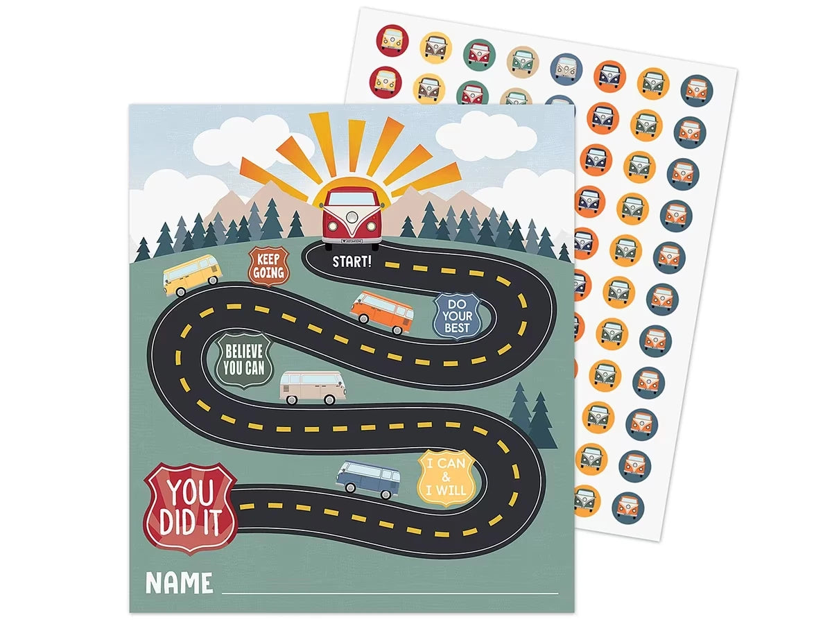 Moving Mountains Road Trip Reward Trackers with Stickers - US 3524