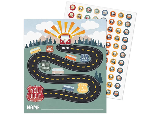 Moving Mountains Road Trip Reward Trackers with Stickers - US 3524