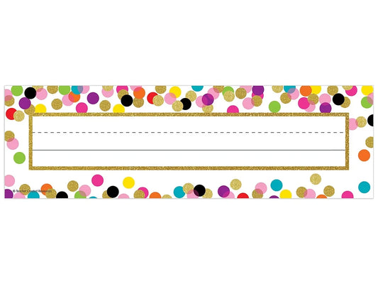 Confetti Nameplates - US 1006