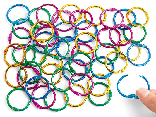 Colorful Book Rings - Set of 50 - US 2759