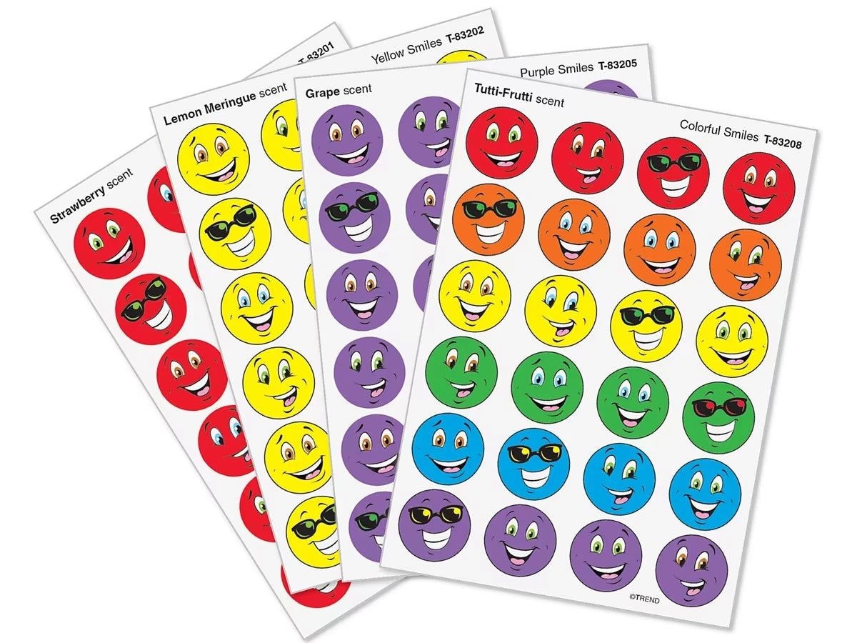 Scratch ’n’ Sniff Smiley Face Stickers - Variety Pack - US 4118