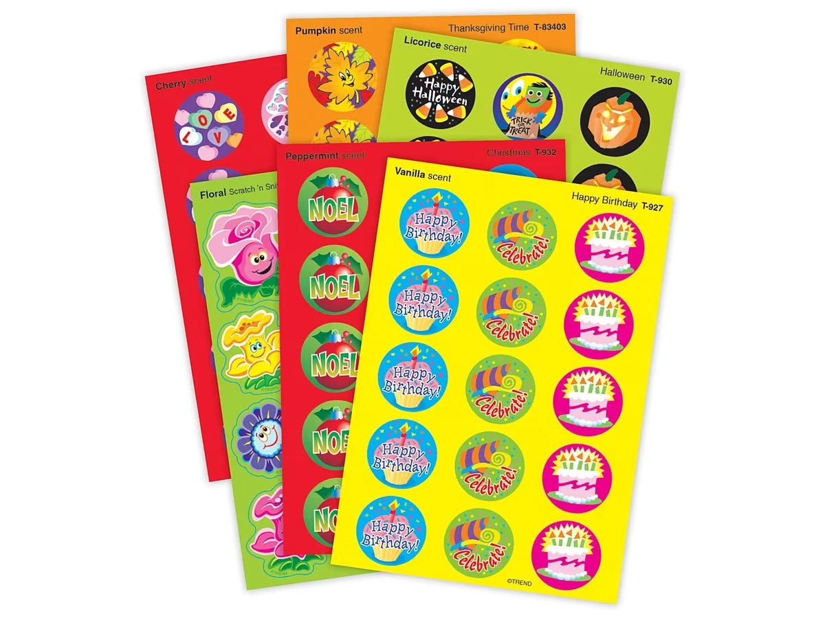 Seasons & Holidays Scented Stickers - Variety Pack - US 8386