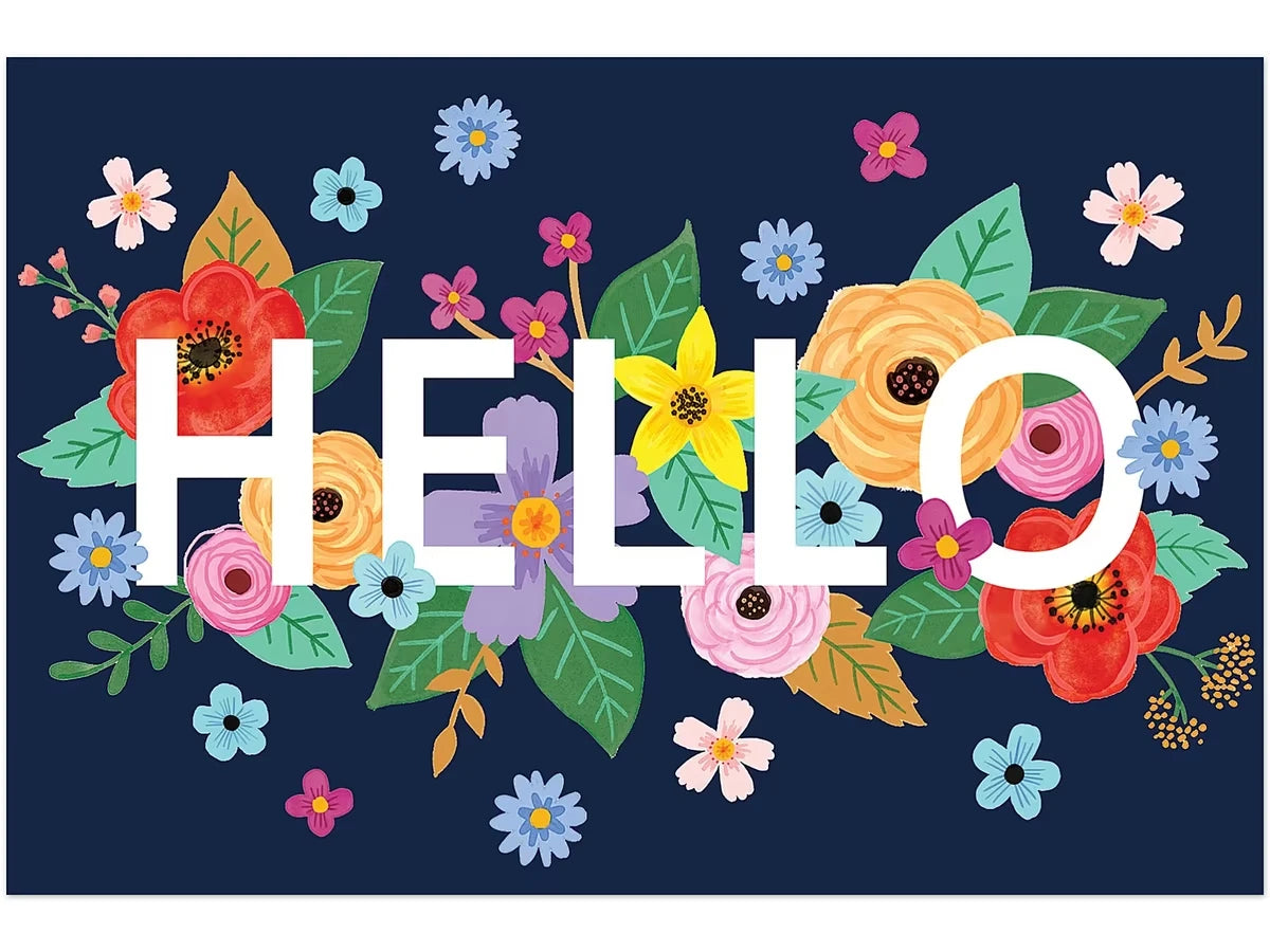 Wildflowers Hello Postcards - US 4622