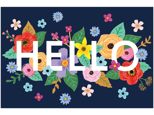 Wildflowers Hello Postcards - US 4622