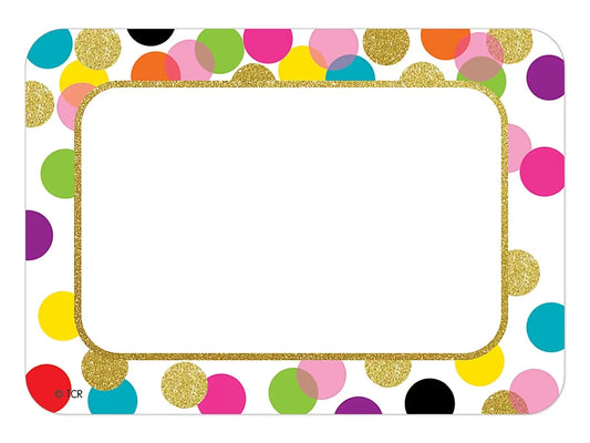 Confetti Name Tags - US 6199