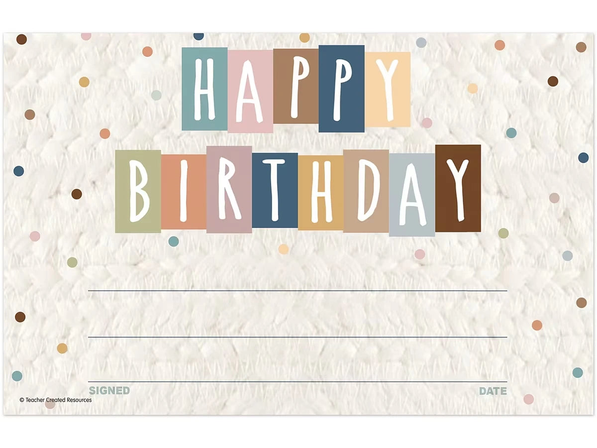 Everyone Is Welcome Birthday Certificates - US 7669