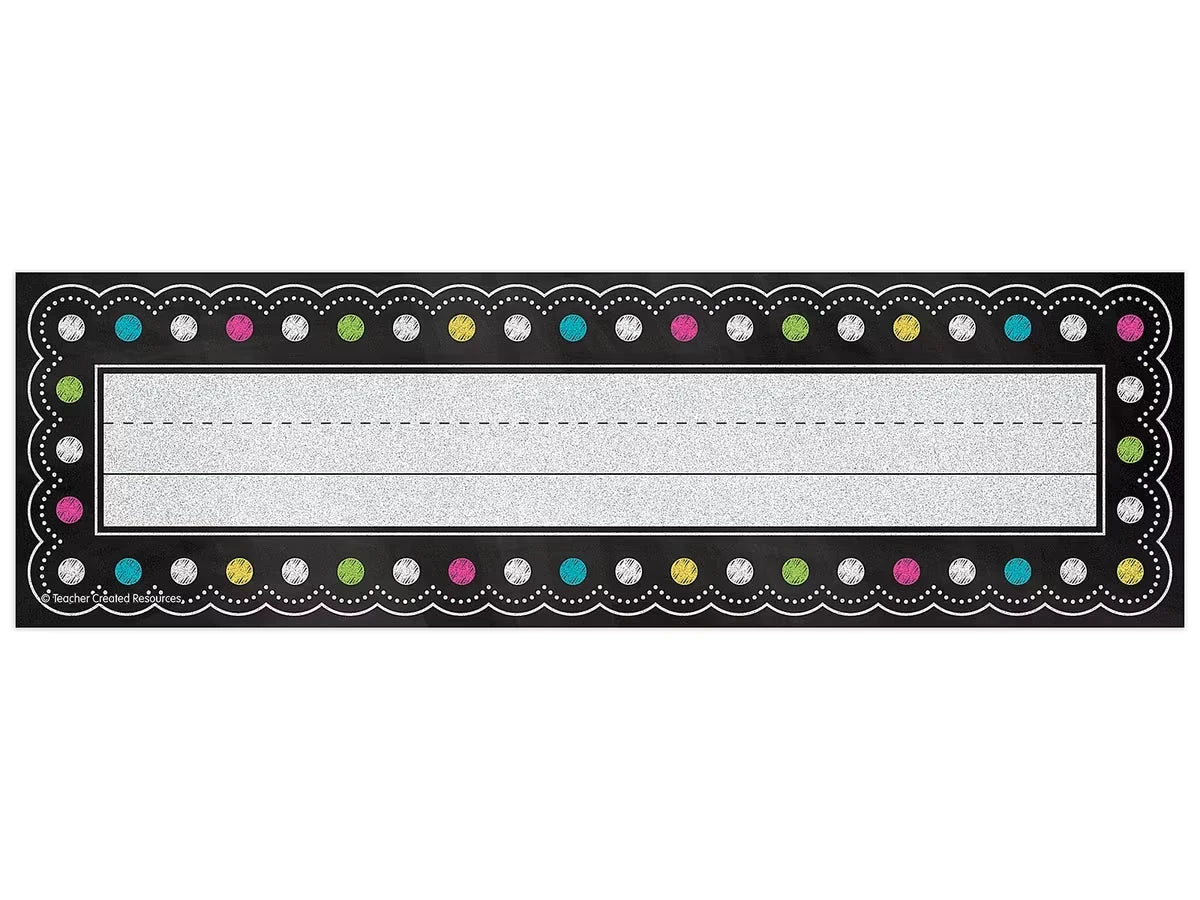 Chalkboard Brights Nameplates - US 4541