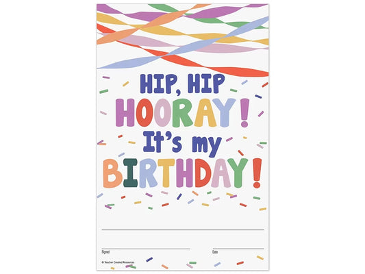 Color Crush Birthday Certificates - US 6601