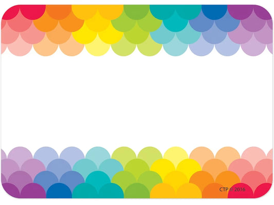 Painted Palette Rainbow Name Tags - US 3147