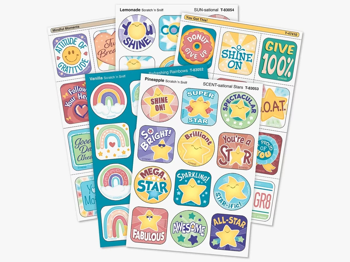Be Your Best Scented Motivational Stickers - Variety Pack - US 9247