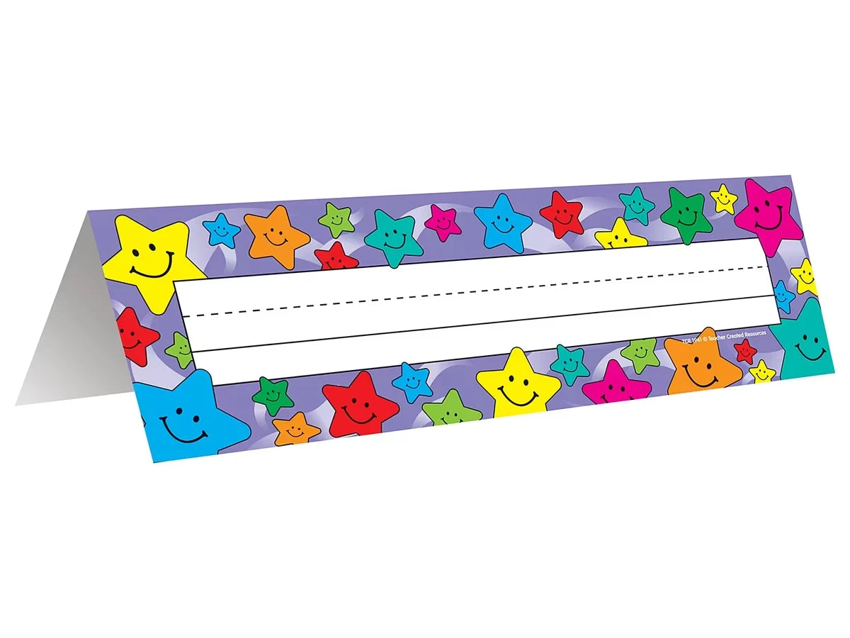 Happy Star Tented Nameplates - US 9477