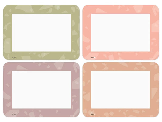Terrazzo Tones Name Tags - Variety Pack - US 3029