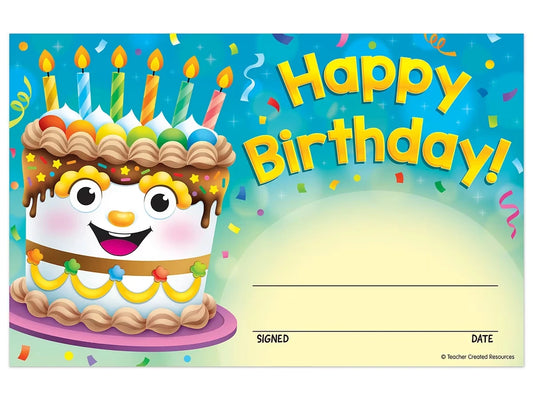 Birthday Cake Certificates - US 4926