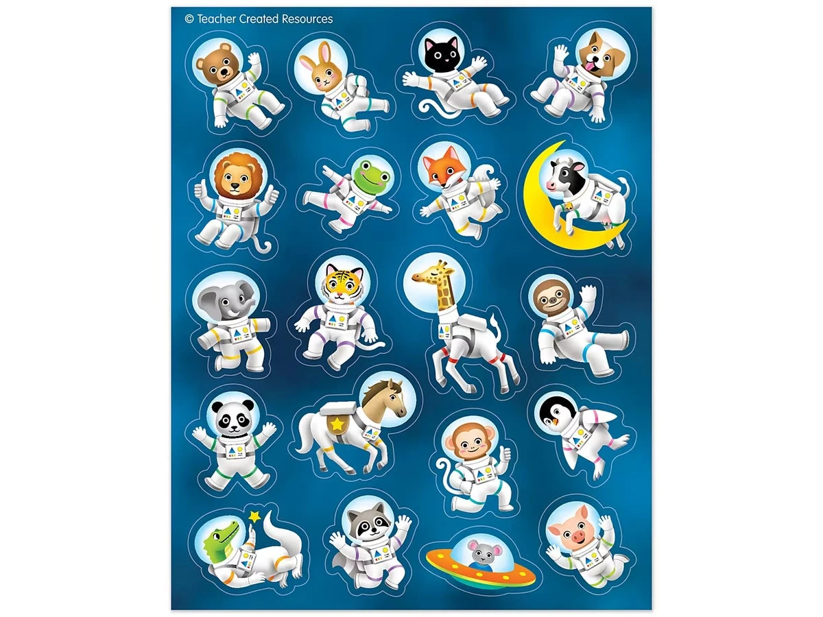 Outer Space Crew Animal Stickers - US 8429