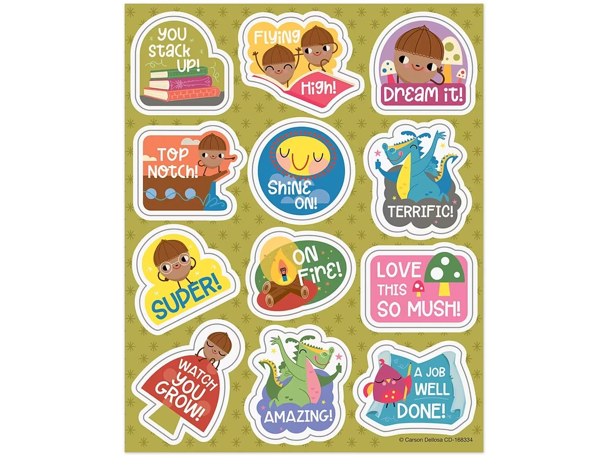 Fairy Tale Forest Motivational Stickers - US 1985