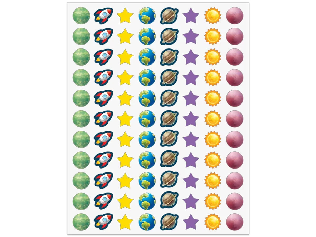 Outer Space Crew Mini Stickers - US 7992