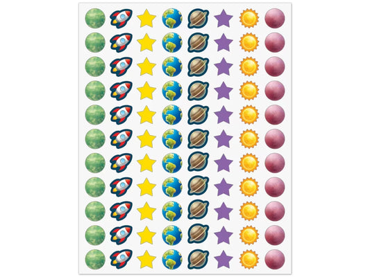 Outer Space Crew Mini Stickers - US 7992