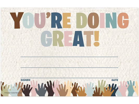 Everyone Is Welcome - You’re Doing Great! Awards - US 4599