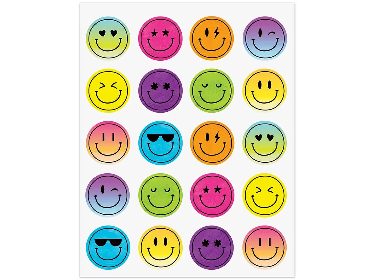 Brights 4Ever Smiley Face Stickers - US 3279