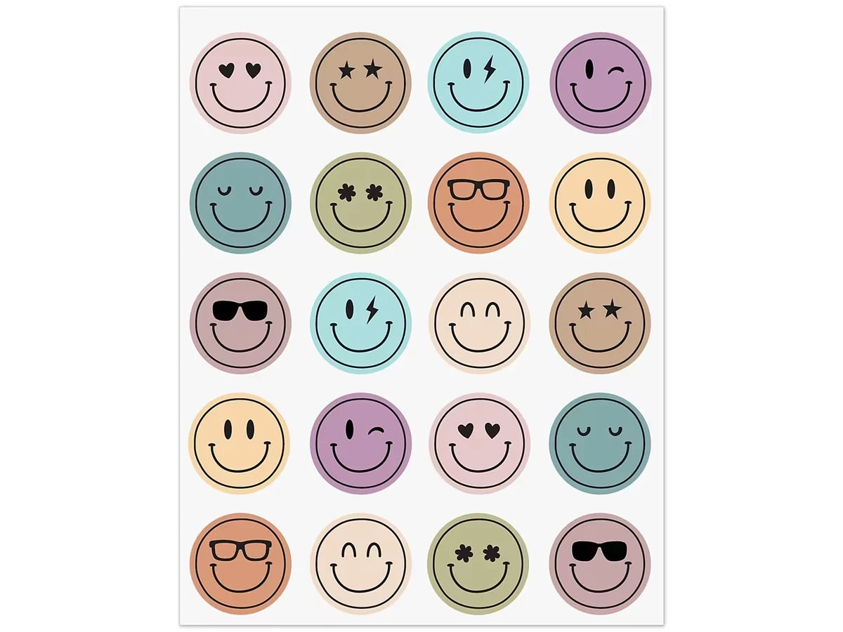 Calming Colors Smiley Stickers - US 5716