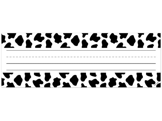 Farm Friends Cow Print Nameplates - US 6440