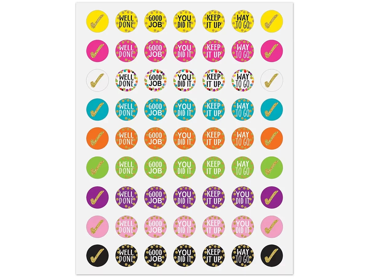 Confetti Motivational Mini Stickers - US 2550