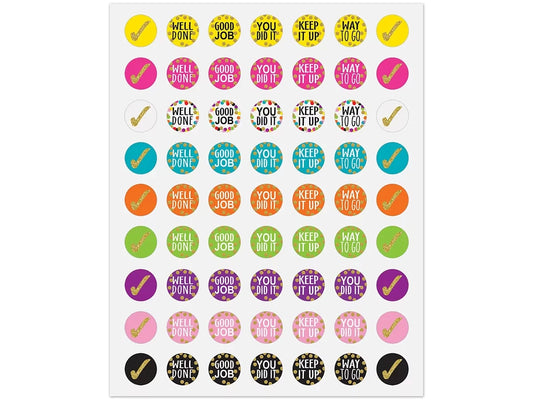 Confetti Motivational Mini Stickers - US 2550