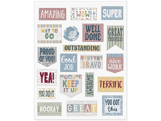 Classroom Cottage Motivational Stickers - US 9596
