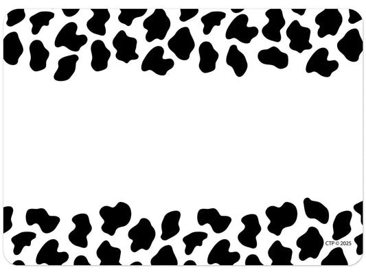 Farm Friends Cow Print Name Tags - US 2039