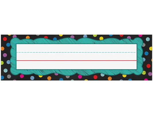 Colorful Chalkboard Nameplates - US 7536