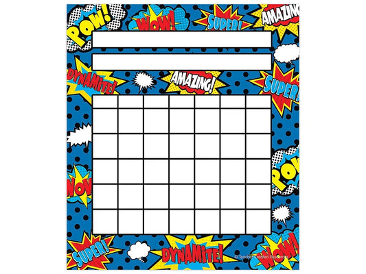 Superhero Mini Incentive Charts - US 7652