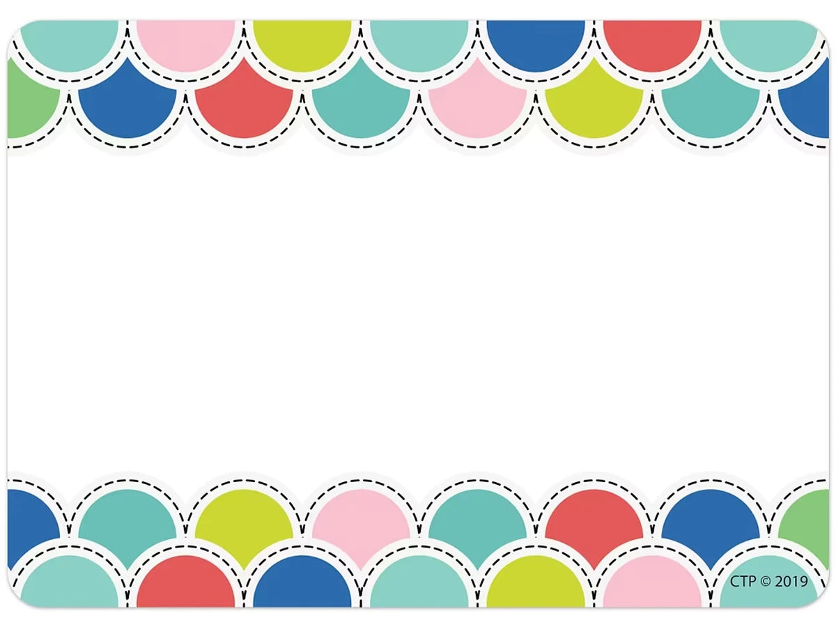 Poppin’ Scallops Name Tags - US 7115