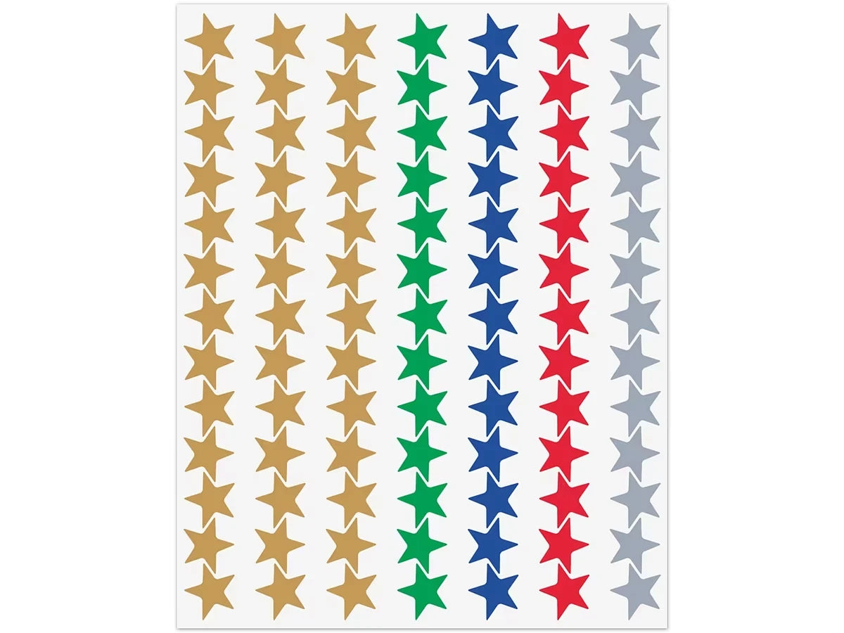 Foil Star Mini Stickers - Value Pack - US 2324