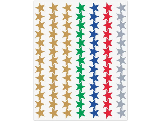 Foil Star Mini Stickers - Value Pack - US 2324