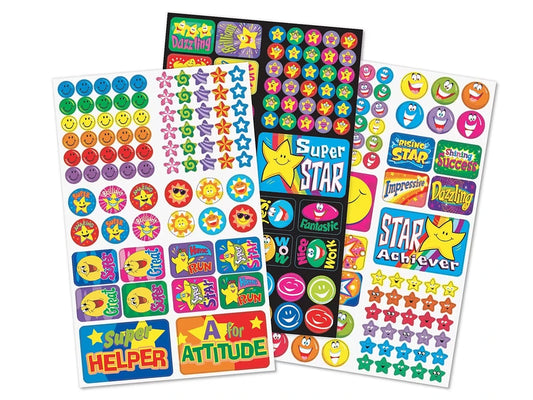 Super Star & Smile Stickers - Variety Pack - US 5854