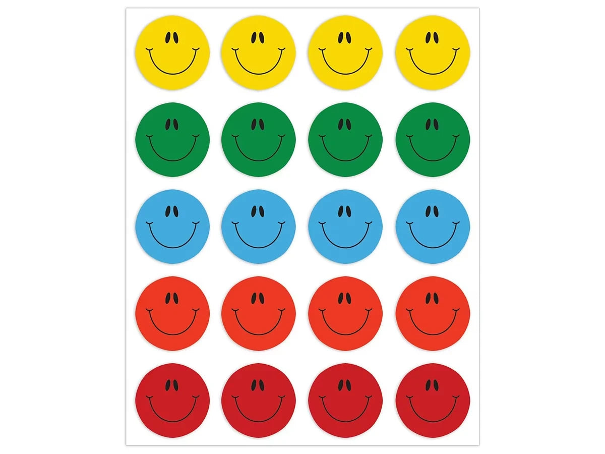 Smiley Face Stickers - US 7703