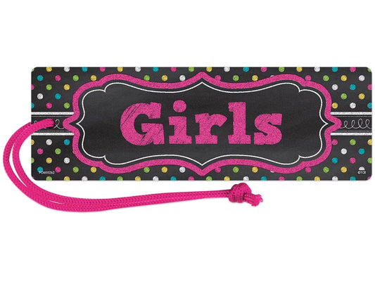 Chalkboard Brights Magnetic Girl’s Hall Pass - US 2191