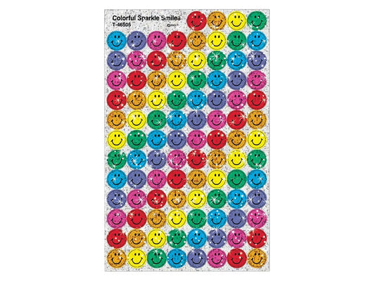 Sparkling Smiley Face Mini Stickers - US 4936