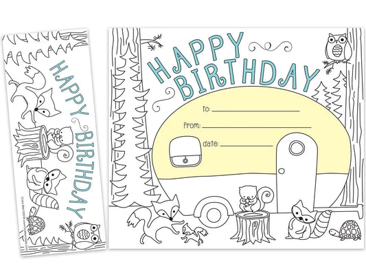 Color Me! Double-Sided Bookmark Birthday Certificates - US 9704